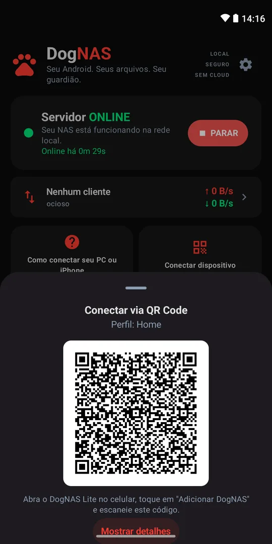 Conecte seu celular